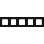 FD01605BK Fede FD01605BK Рамка на 5 поста гор./верт., цвет black