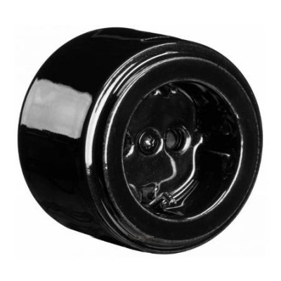 Fontini Do Розетка 2К+З 16 А, 250 В, о/п, черный фарфор