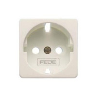 FD16731 Fede Fede Накладка розетки 2К+3 со шторками для мех-зма FD16523, белая FD16731 Fede Fede Накладка розетки 2К+3 со шторками для мех-зма FD16523, белая