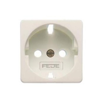 FD16731 Fede Fede Накладка розетки 2К+3 со шторками для мех-зма FD16523, белая