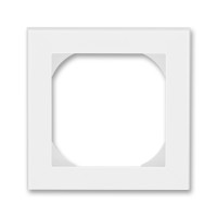 3901H-A05510 01 - Рамка ABB Levit 1 пост 55х55 для механизмов BJE белый / ледяной - 2CHH015510A4001