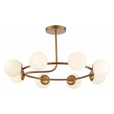 Evoluce SLE220602-08 Светильник потолочный Золотистый/Белый E14 8*40W