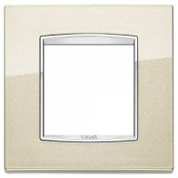 Vimar Накладка классика для 2 модуля шампань металлик, 20642.C07