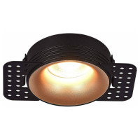 ST LUCE ST218.428.01 Св-к встр. Черный GU10 1*50W  IP20 D78xH30 165-265V Без ламп