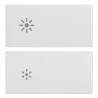 Vimar Две клавиши 2М для автоматизации, с символом "регулировка",белые, 20752.3.B