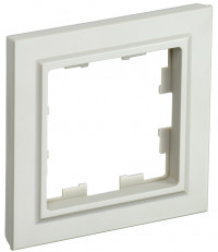 BRITE Рамка 1-мест. РУ-1-БрКр беж. IEK, BR-M12-K10