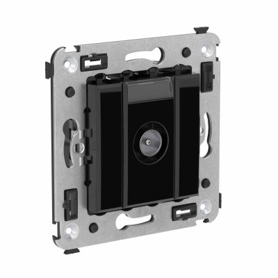 4402523 - ДКС Розетка TV оконечная в стену, "Avanti", "Черный квадрат"