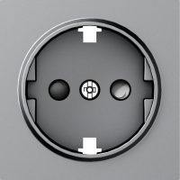 Donel A07 матовый серый накладка для розетки Schuko с заземлением, со шторками 16A 250 В~,серия DB, DE22040