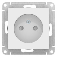 ATN000149 - ATLASDESIGN РОЗЕТКА без заземления со шторками, 16А, механизм, БЕЛЫЙ, Systeme Electric