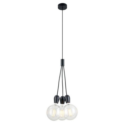 LUSSOLE MARICOPA Подвесной светильник, цвет основания - черный, 3x40W E27, LSP-8121