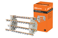 Распределительный блок на DIN-рейку РБ-200 4П 200А (4 шины 10xM6+1хM8) TDM Electric, SQ0823-0008