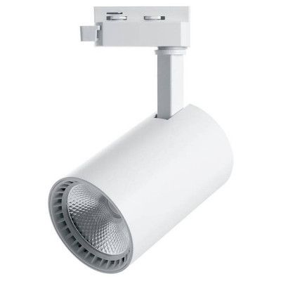 Светильник трековый светодиодный на шинопровод 12W, 1080 Lm, 4000К, белый, 35 градусов, AL102 со встроенным драйвером, Feron 29513