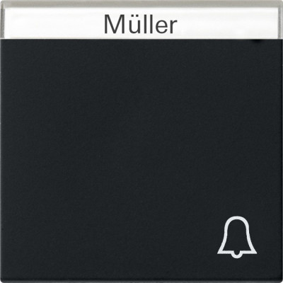 0673005 Gira Клавиша с полем для надписи и символом "звонок"