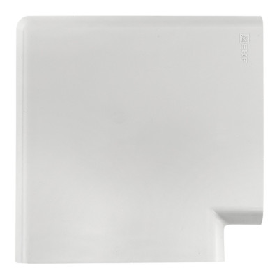 Поворот 90 гр, (105х50) (2 шт) белый EKF C-Line