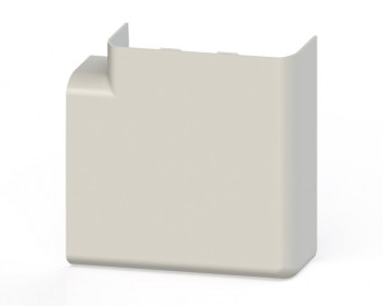 Поворот 90 гр, (105х50) (2 шт) белый EKF C-Line