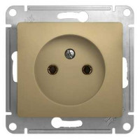 Glossa Розетка 2К 16А 250В~, титан Glossa Розетка 2К 16А 250В~, титан