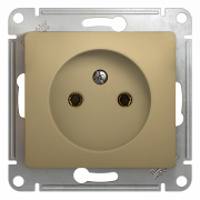 Glossa Розетка 2К 16А 250В~, титан