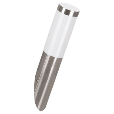 81753 Уличный светильник настенный HELSINKI, 1х15W(E27), ?75, H390, нерж. сталь/пластик