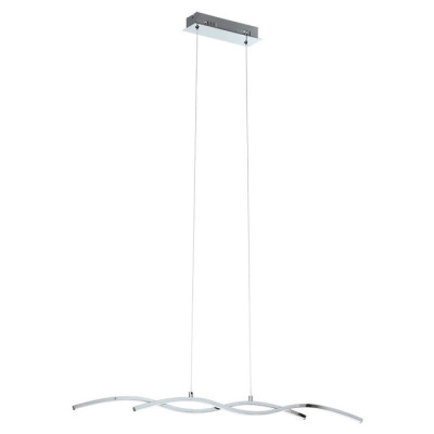 96103 Светодиод. подвес LASANA 2, 2х10,3W(LED), L1020, H1200, сталь, алюм., хром/пластик, белый