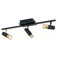 39146 Светодиод. спот TOMARES, 3х5W(LED), L580, алюминий, сталь, черный, латунь, 39146