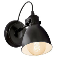 Eglo 49468 Бра PRIDDY, 1х40W (E27), L130, H215, сталь, черный