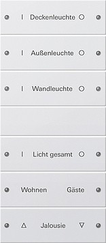 220627 Gira Набор клавиш 6-клав. (3+3), ГРАВИРОВКА 220627 Gira Набор клавиш 6-клав. (3+3), ГРАВИРОВКА