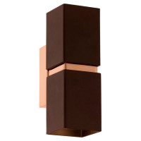 95379 Светодиодное бра PASSA, 2х3,3W(GU10), L55, H170, сталь, коричневый, медь
