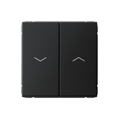 GAL001019 - ARTGALLERY 2-клавишный ВЫКЛЮЧАТЕЛЬ ДЛЯ ЖАЛЮЗИ, 2х сх.4, 10А, механизм, КАРБОН, Systeme Electric