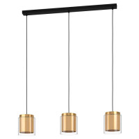 99654 Подвесной потолочный светильник (люстра) LAGUNITAS, 3x40W, E27, L910, B150, H1100, сталь/стекл