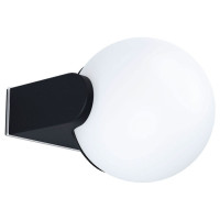 99572 Уличный настен. светильник RUBIO, 1х15W(E27), H150, L170, А190, литой алюм., черный/пл