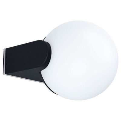 99572 Уличный настен. светильник RUBIO, 1х15W(E27), H150, L170, А190, литой алюм., черный/пл