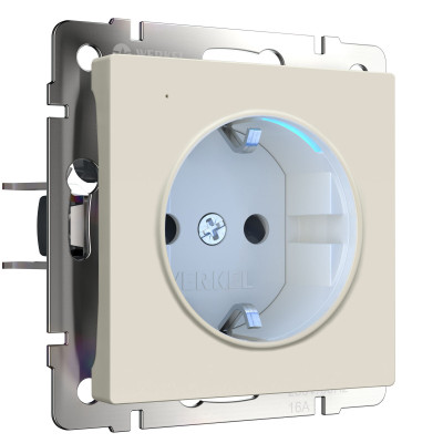 Werkel W1171462/ Розетка с подсветкой (айвори матовый), a062424