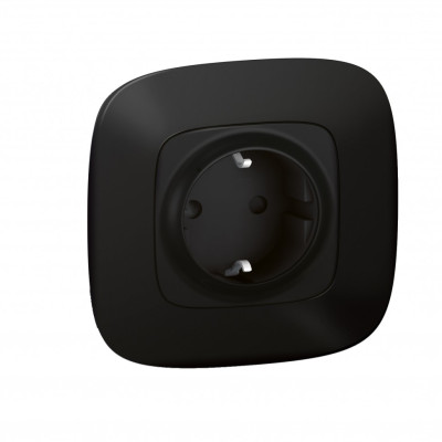 752894 - Valena Allure with NETATMO.Умная розетка 2К+З 16А 230В.Цвет Антрацит