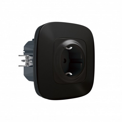 752894 - Valena Allure with NETATMO.Умная розетка 2К+З 16А 230В.Цвет Антрацит