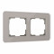 Werkel W0022417/ Рамка на 2 поста Elite (дымчатый, стекло), a057875