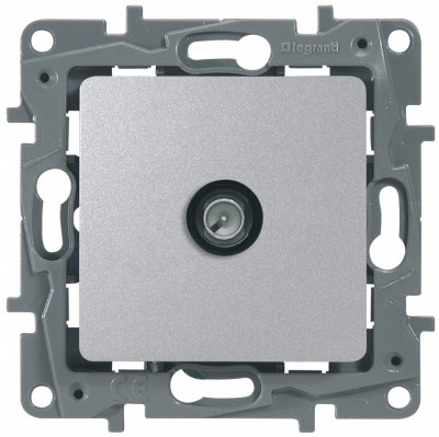 Legrand Розетка TV (телевизионная) - Legrand Etika - проходная - алюминий, 672463