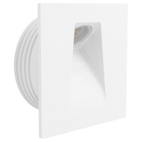 99643 Встраиваемый светильник MECINOS, LED 1x2W, 90lm, L80, B80, H3, сталь, белый