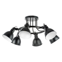 Lightstar 761067 (MX9114-6B) Люстра ACROBATA 6х40W E14 ЧЕРНЫЙ (в комплекте)