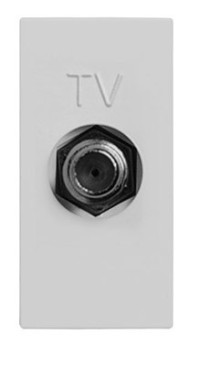 N2150 PL - Розетка TV одиночная (единственная/простая), серия Zenit, цвет серебристый - 2CLA215000N1301