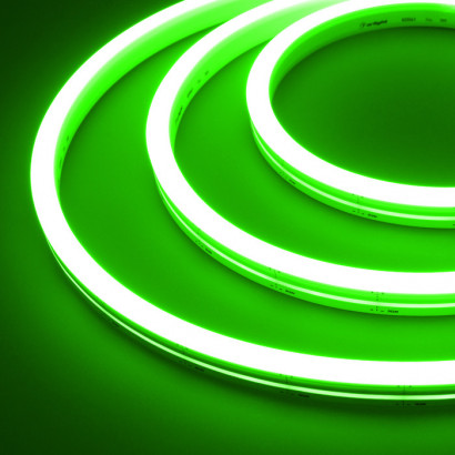 Светодиодная лента герметичная MOONLIGHT-SIDE-A140-12x17mm 24V Green (8 W/m, IP67, 2835, 5m, wire x1) (Arlight, 8 Вт/м, IP67), 038800