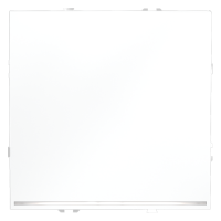 Проходной переключатель встраиваемый VOLTUM S70 одноклавишный с подсветкой 10А, (белый матовый), VLS010402