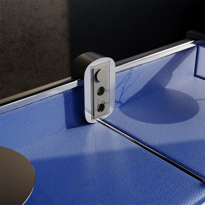 Розетка встраиваемая VOLTUM S70 с заземлением и защитными шторками, 16А, с USB, A+A, (титан), VLS040406