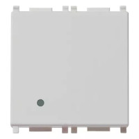 Vimar Переключатель 1P 10AX на 2 модуля серебристый с безвинтовыми клеммами, 14004.FX.2.SL Vimar Переключатель 1P 10AX на 2 модуля серебристый с безвинтовыми клеммами, 14004.FX.2.SL