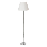 Arte Lamp ELBA, Торшер, цвет арматуры - ХРОМ, цвет плафона/декора - БЕЛЫЙ, 1х60W E27, A2581PN-1CC