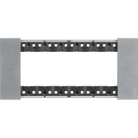 KA4806NW Bticino LIVING NOW. Декоративная рамка 6 модулей.Цвет "Луна", KA4806NW