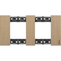 KA4802M2LM Bticino LIVING NOW. Декоративная рамка 2 поста (2+2 модуля).Цвет "Дуб", KA4802M2LM