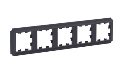 ATN101005 - ATLASDESIGN ANTIQUE 5-постовая РАМКА, универсальная, КАРБОН, Systeme Electric