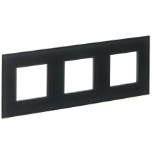 SKANDY Рамка 3-мест. SK-F23G стекло граф. IEK, SK-M32-G-K53