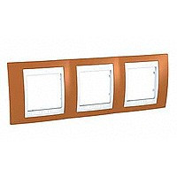 ХАМЕЛЕОН РАМКА 3-постовая, горизонтальная, БЕЛЫЙ/ ОРАНЖЕВЫЙ