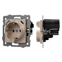 049832 - Механизм розетки с USB зарядкой SCT-MUAC-PL-GD-V (250V, 16A) (Arlight, -)